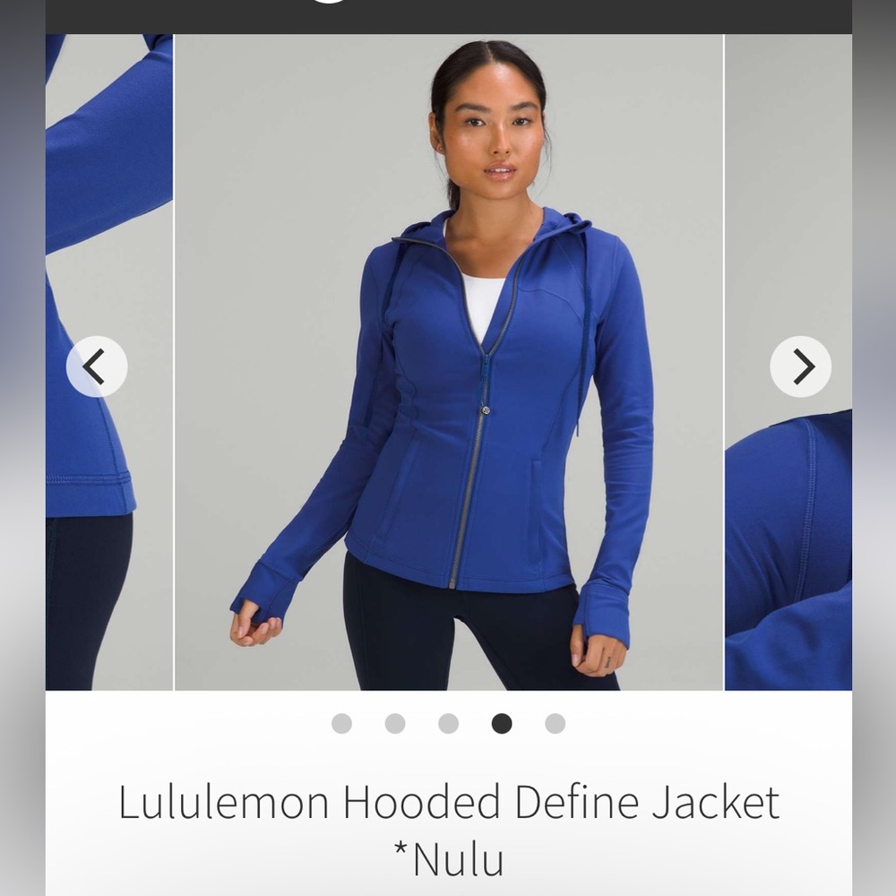 Lululemon Nulu Blue Hooded Jacket